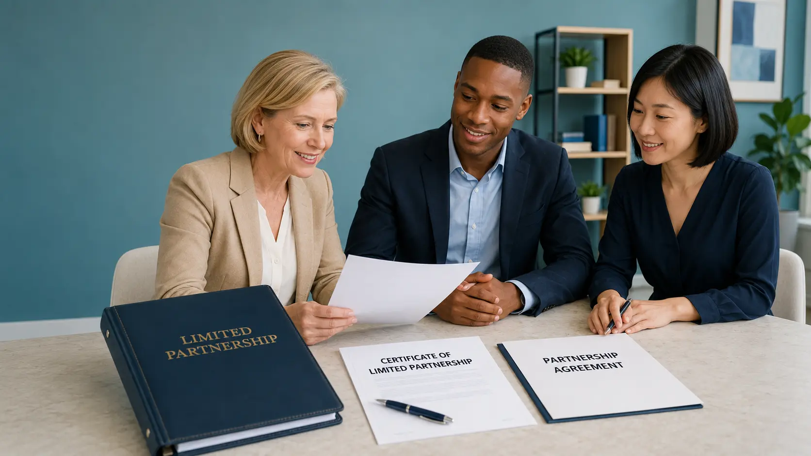 Limited partnership binder, certificate, agreement, and business partners